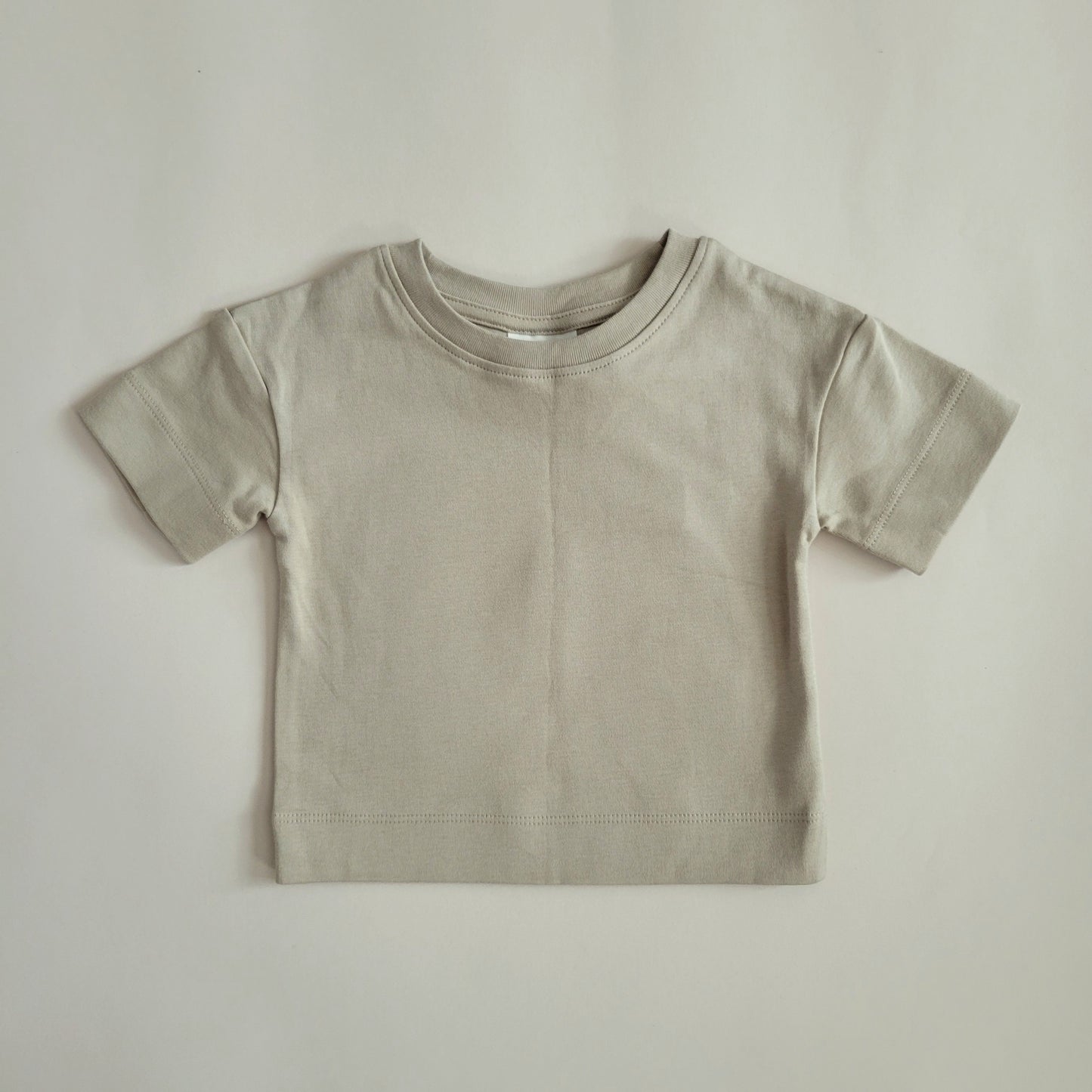 Short Sleeve Cotton Tee - Sand